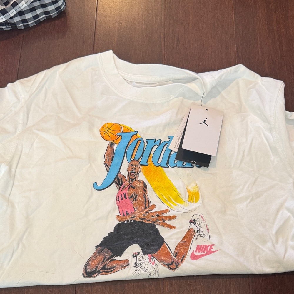 Nike White Jordan Graphic Tee
